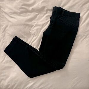GAP Skinny Ankle Chino Pants Stretch 6 Regular Black